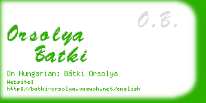 orsolya batki business card